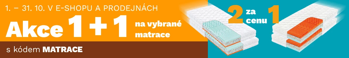 Matrace 1+1 zdarma 1-31-10-2026