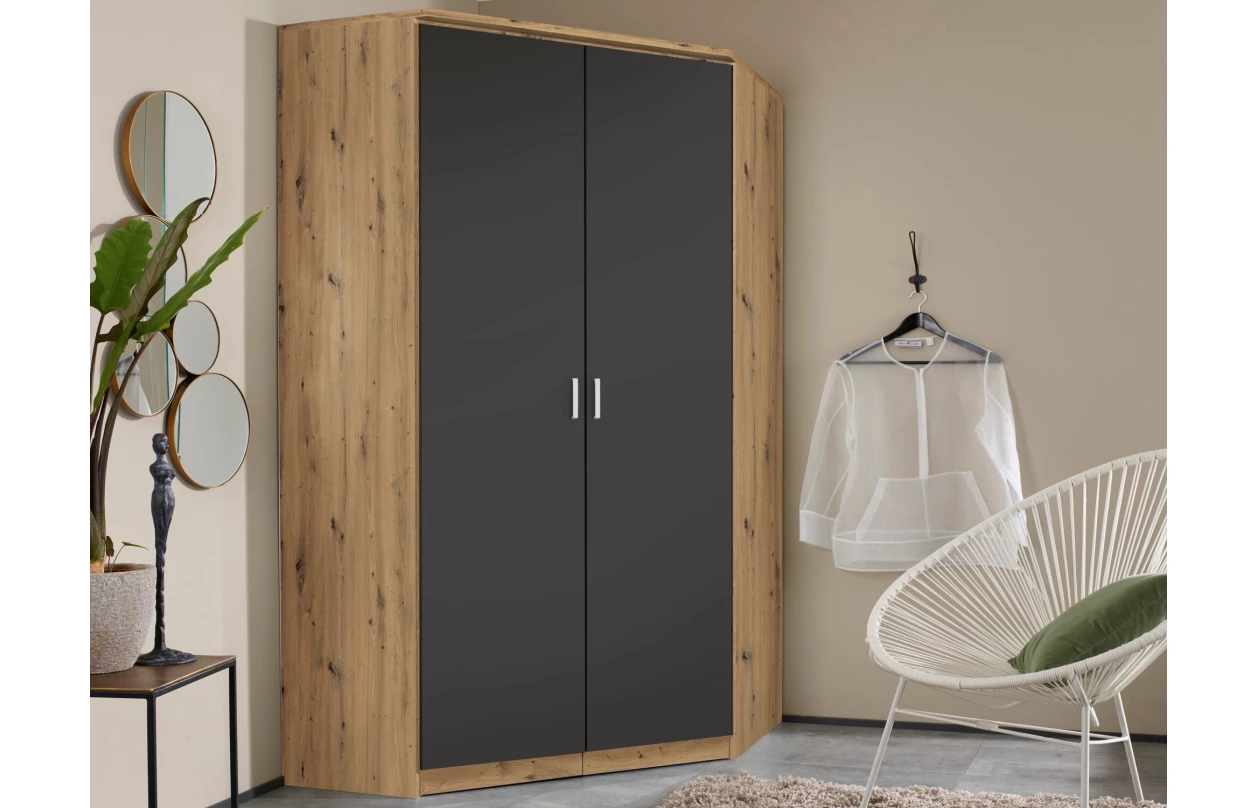 Šatní skříň Bremen, 136 cm, dub sonoma/bílá 31