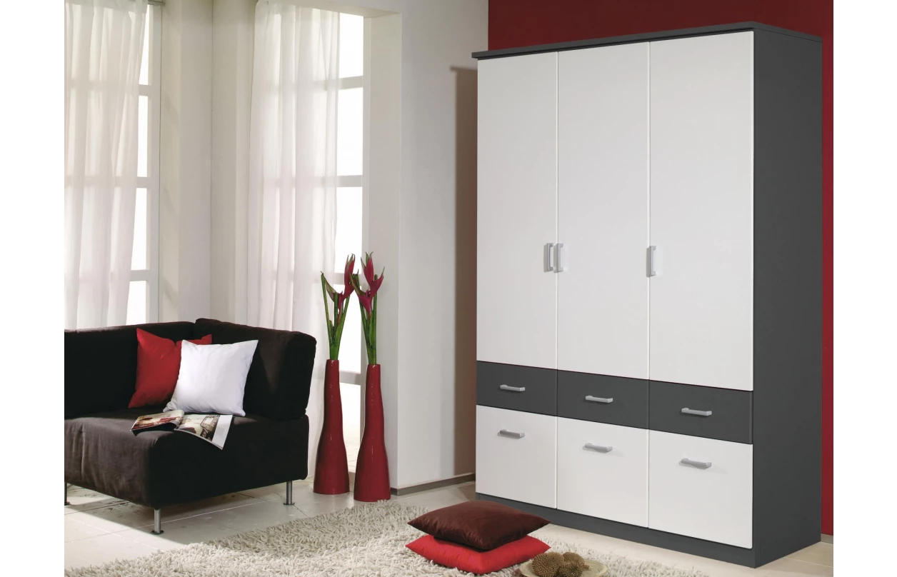 Šatní skříň Bremen, 136 cm, dub sonoma/bílá 49