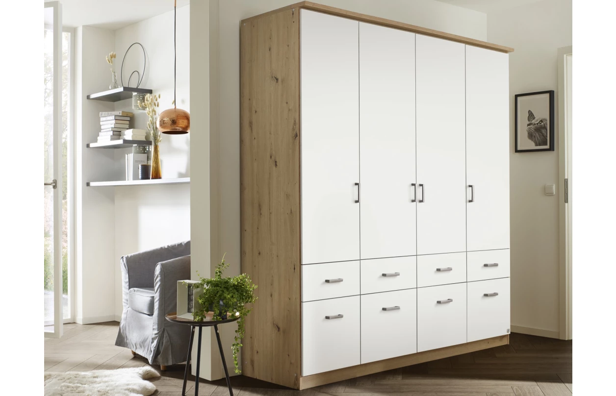 Šatní skříň Bremen, 91 cm, dub sonoma/bílá 20