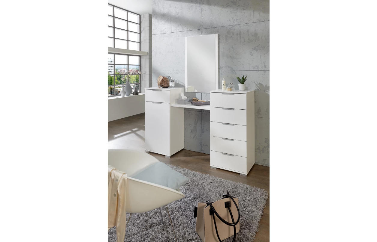 Šatní skříň Easy Plus, 225 cm, bílá 5