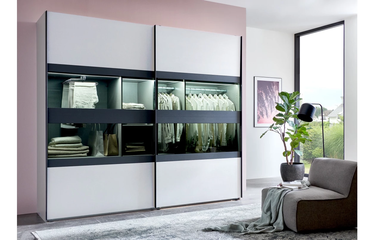 Šatní skříň Easy Plus, 225 cm, bílá 7