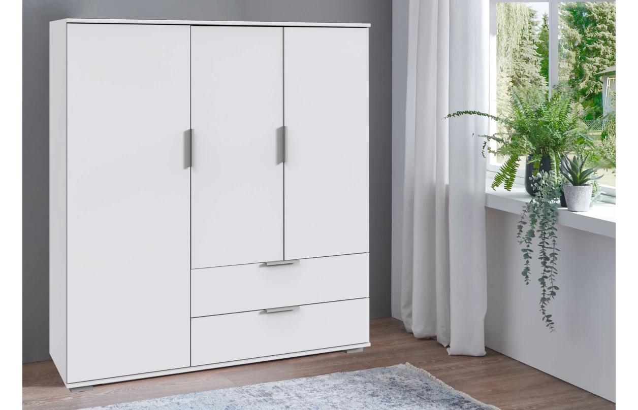 Šatní skříň Easy Plus, 225 cm, bílá 23