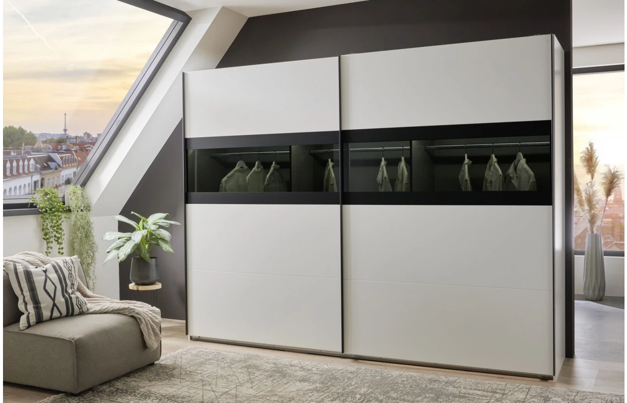 Šatní skříň Easy Plus, 225 cm, bílá 31