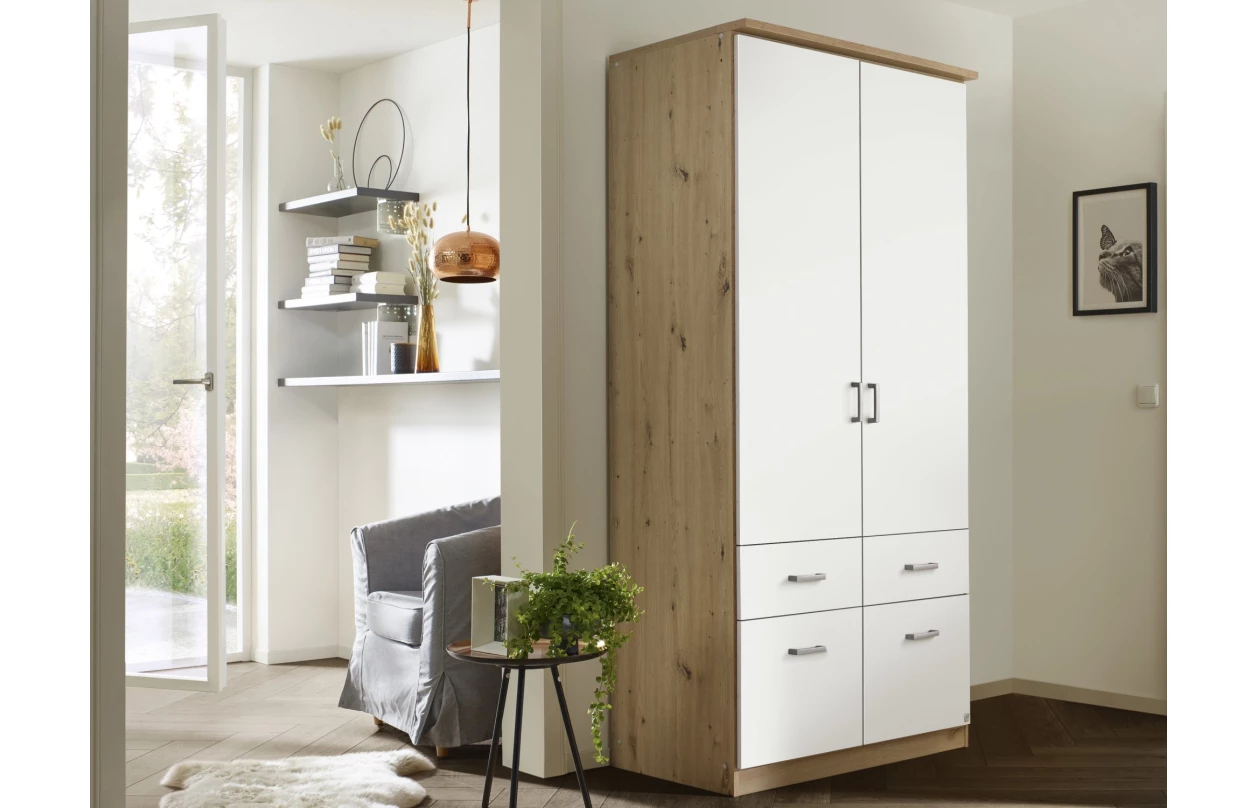 Skříňový nástavec Bremen, 136 cm, bílý 16