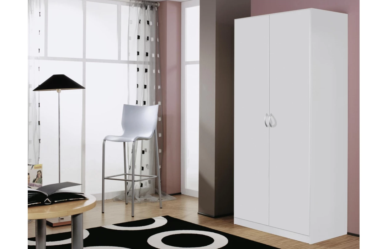 Šatní skříň Case, 91 cm, tmavě šedá 8