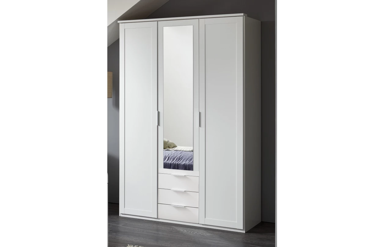 Šatní skříň Nadja, 225 cm, dub artisan/zrcadlo 14