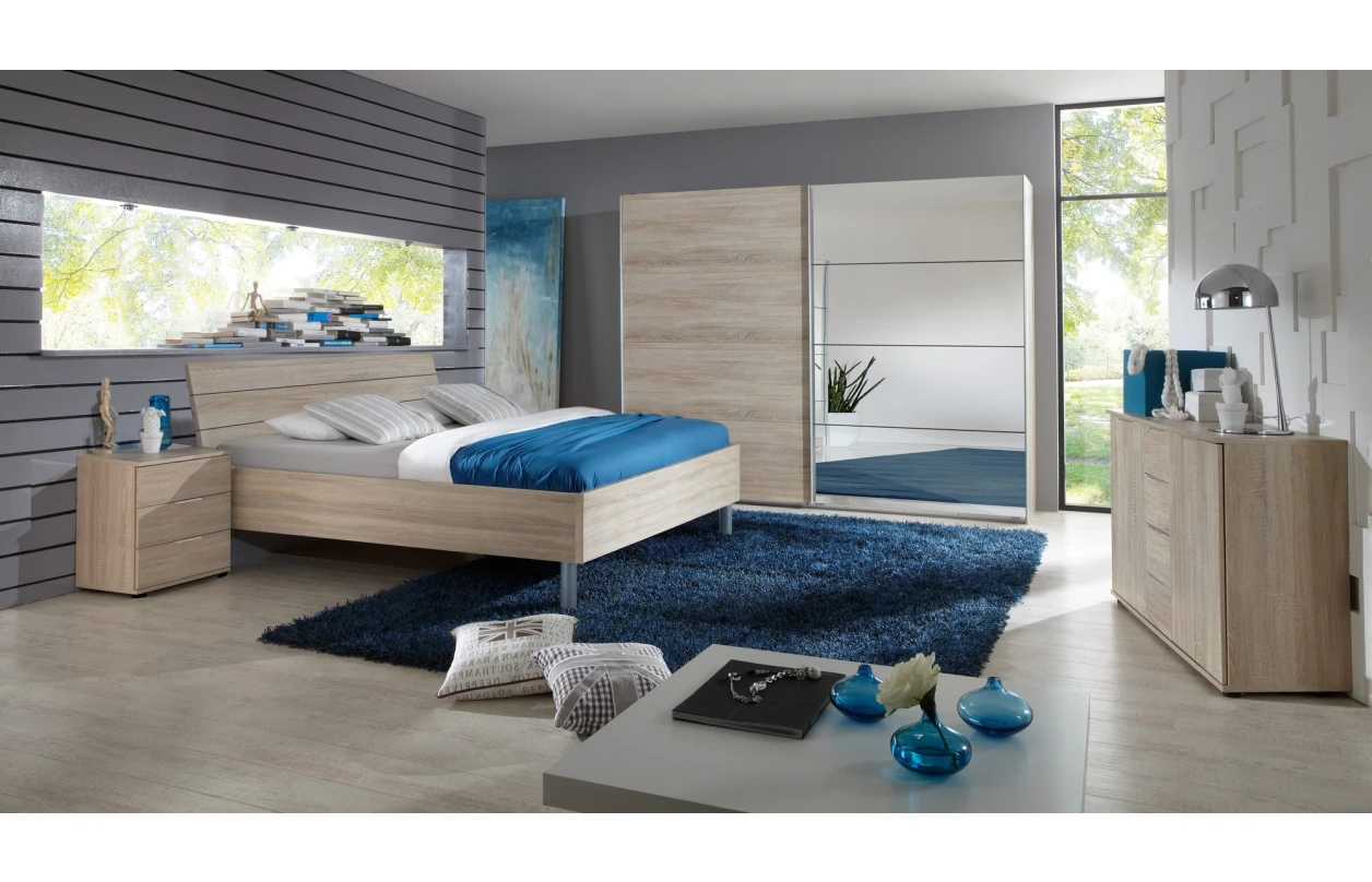 Noční stolek Easy Plus, 2 zásuvky, dub sonoma 4