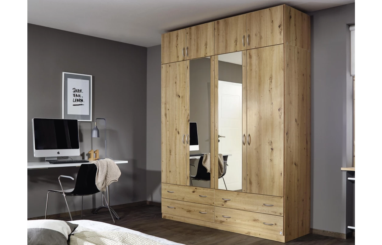 Skříňový nástavec Case, 136 cm, bílý 13