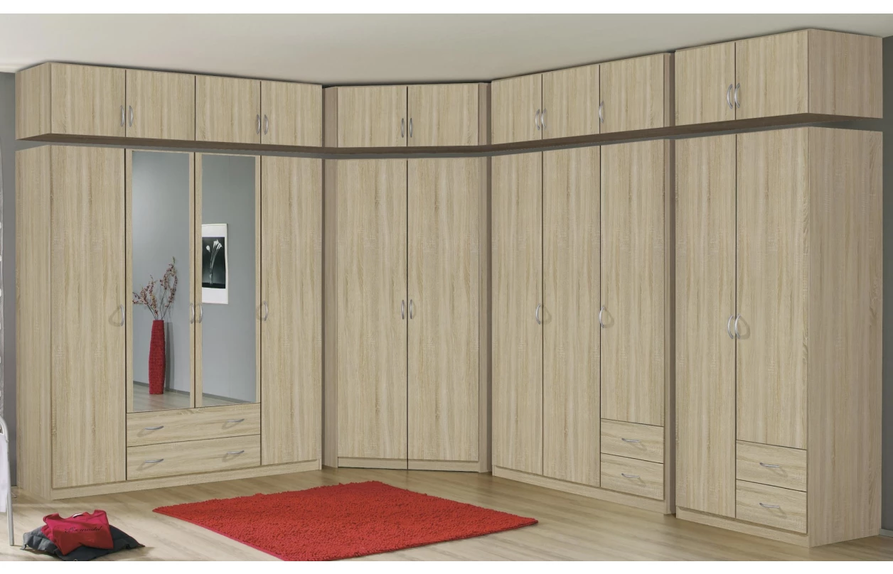 Skříňový nástavec Case, 136 cm, bílý 16