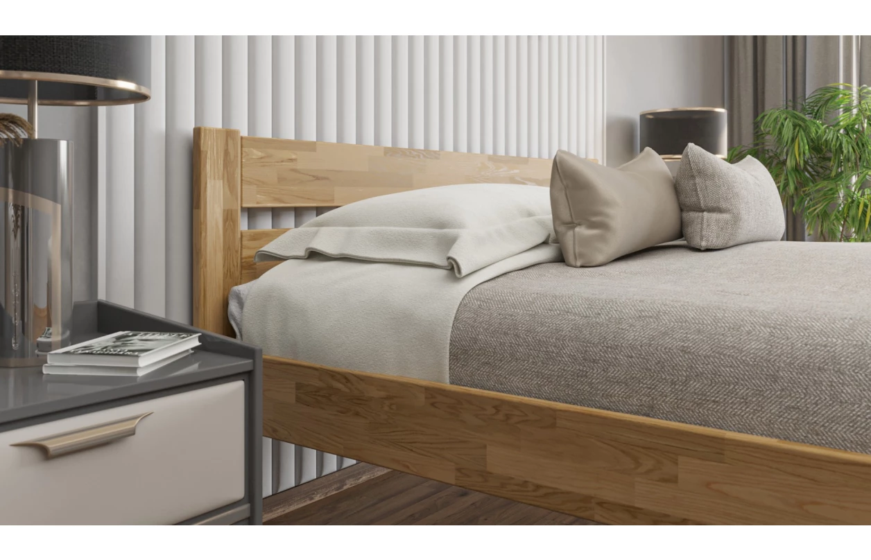 Postel Mystic 160x200 cm, přírodní buk 10