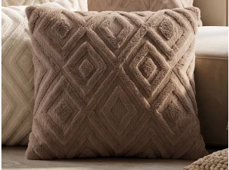 Dekorační polštář Boho rabbit 45x45 cm, taupe
