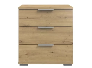 Noční stolek Easy Plus, 3 zásuvky, dub artisan
