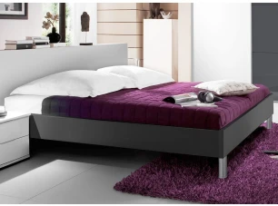 Postel Easy Plus 180x200 cm, grafit, komfortní výška