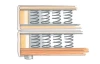 Postel boxspring Aston 160x200 cm, antracitově šedá látka