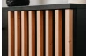 Úložná skříňka Monea 90 cm, černá/dub artisan