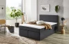 Postel boxspring Aston 120x200 cm, antracitově šedá látka