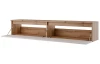 Závěsná TV skříňka Asko Living, 180 cm, dub artisan/bílá