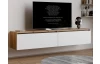 Závěsná TV skříňka Asko Living, 180 cm, dub artisan/bílá