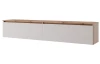 Závěsná TV skříňka Asko Living, 180 cm, dub artisan/bílá