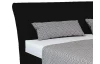 Postel Dezra 160x200 cm, černá ekokůže